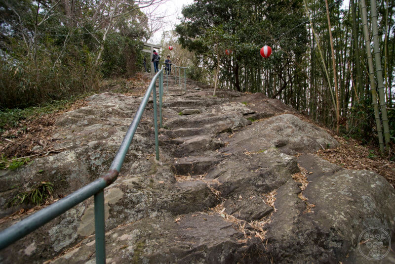 淡島神社までの登山道