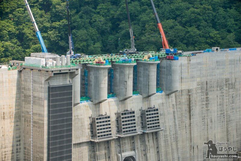 2019年7月31日 八ッ場ダム建設風景（やんば見放台より）